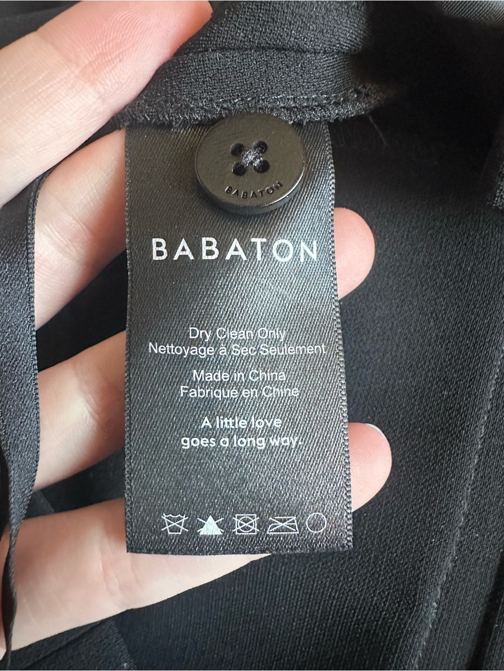 Aritzia Babaton Jermaine pant dressy office black DSW1-6530-19 size 6 - Picture 5 of 9